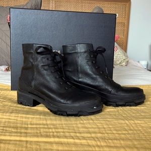 Rag & Bone stretch calf Shiloh hiker in black size 8.5/38.5